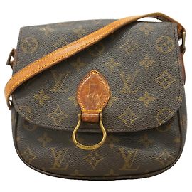 Borsa a tracolla Louis Vuitton Monogram Saint Cloud MM Marrone