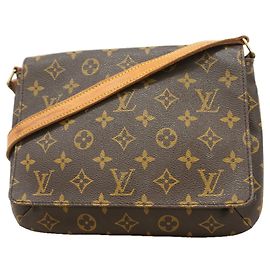 Borsa a tracolla Louis Vuitton Monogram Musette Tango Marrone