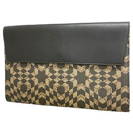 Borsa a pochette Gucci GG Supreme Marrone Nero