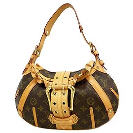 Borsa a tracolla Louis Vuitton Monogram Leonor Marrone