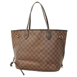 Louis Vuitton Damier Neverfull MM Tote Bag Damier ebene