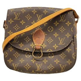 Borsa a tracolla Louis Vuitton Monogram Saint Cloud GM Marrone
