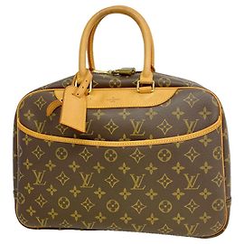Sac à main Louis Vuitton Monogram Deauville Marron
