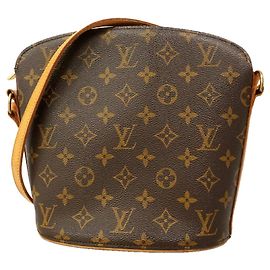 Borsa a tracolla Louis Vuitton Monogram Druot Marrone