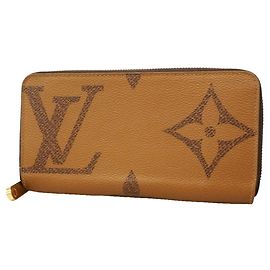 Cartera Zippy Louis Vuitton Monogram Giant Reverse Castaño