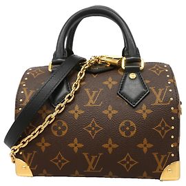 Borsa Louis Vuitton Monogram Reverse Speedy Trunk 20 Marrone