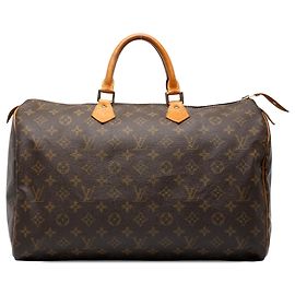 Louis Vuitton Brown Monogram Speedy 40 Marrone