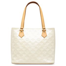 Louis Vuitton White Monogram Vernis Houston White