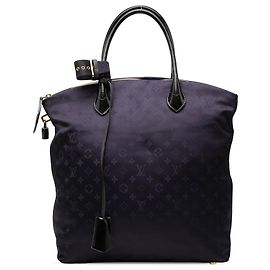 Louis Vuitton Blue Monogram Nylon Desire Lockit Vertical MM Blu Blu navy