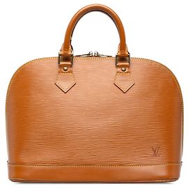 Louis Vuitton Brown Epi Alma PM Marrone