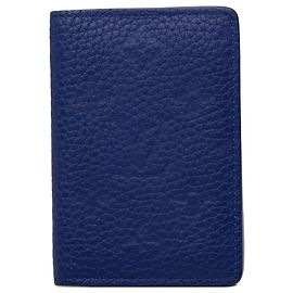 Louis Vuitton Blue Monogram Taurillon Pocket Organizer Blue