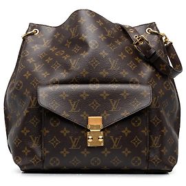 Louis Vuitton Brown Monogram Metis Hobo Marron