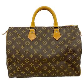 Borsa Louis Vuitton Monogram Speedy 35 Marrone