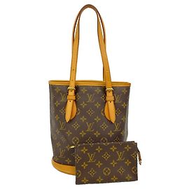 Borsa Louis Vuitton Monogram Bucket PM Marrone