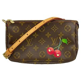 Louis Vuitton Monogram Cherry Pochette Accessoires Marron