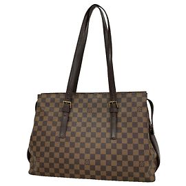 Sac Cabas Louis Vuitton Damier Chelsea N51119 Ebene Damier ebène