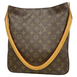 Bolsa de Ombro Louis Vuitton Monogram Looping GM Marrom