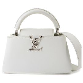 mala Louis Vuitton Capucines EW MINI Branco Outro