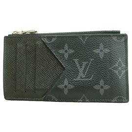 Tarjetero y monedero Louis Vuitton Monogram Eclipse Negro