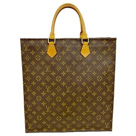Sac Cabas Louis Vuitton Monogram Sac Plat Marron
