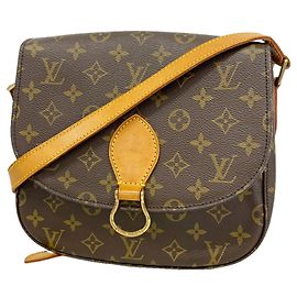 Borsa a tracolla Louis Vuitton Monogram Saint Cloud GM Marrone