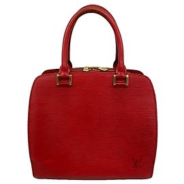 Sac à main Louis Vuitton Epi Pont Neuf Rouge