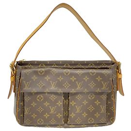 Bolsa de Ombro Louis Vuitton Monogram Vivacite GM Marrom
