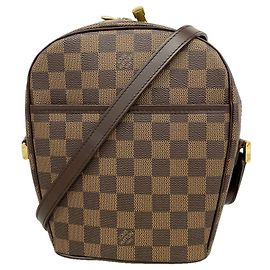 Bolsa de Ombro Louis Vuitton Damier Ipanema PM Damier ebene