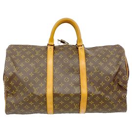 Louis Vuitton Boston Monogram Keepall 50 Brown