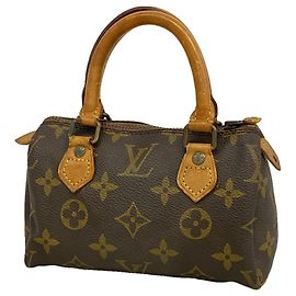 Louis Vuitton Monogram Mini Speedy Handtasche Braun