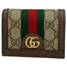 Gucci Ophidia Wallet in Brown Brown