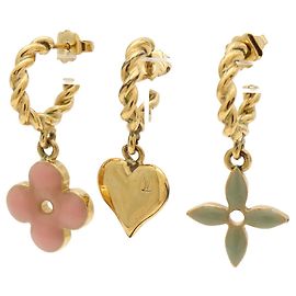 Louis Vuitton Boucle d'Oreilles Sweet Monogram Earrings D'oro