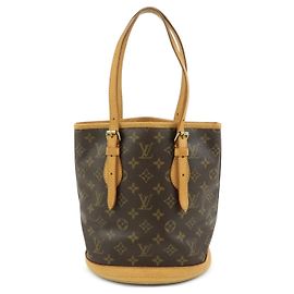 Louis Vuitton Petit Bucket Monogram Canvas Marrom
