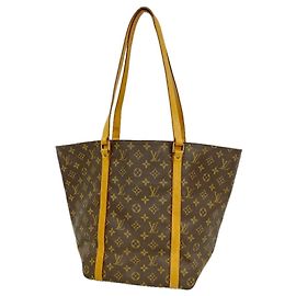 Louis Vuitton Monogram Sac Tote Bag M51108 Marrom