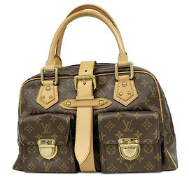 Louis Vuitton Monogram Manhattan GM Handbag Brown