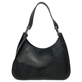 Gucci Black Leather Shoulder Bag Black