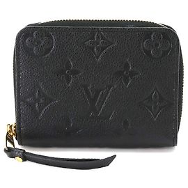 Louis Vuitton Monogram Empreinte Zippy Coin Purse Black Monogram