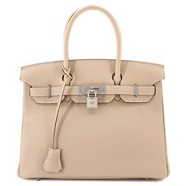 Hermès Bolsa Hermes Birkin 30 em Togo Argile Outro