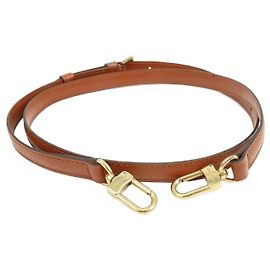 Correa ajustable Louis Vuitton de cuero Vachetta 16 Castaño