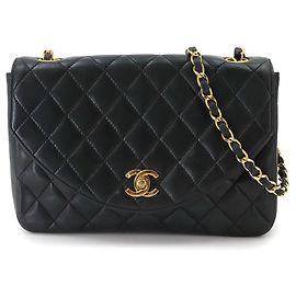 Chanel Matelasse Chain Shoulder Handbag Black