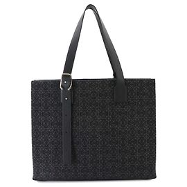 Sac à main cabas horizontal Loewe Buckle Noir