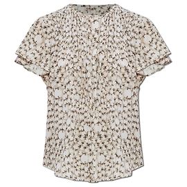 Isabel Marant Top Synda de seda crema Blanco Crudo