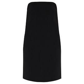 Moschino ärmelloses schwarzes Kleid mit Schleife Schwarz