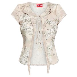 Diesel T-AFRYMY Top Beige Viscose Brown Beige