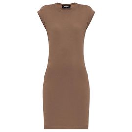 Dsquared2 Brown Wool Mini Dress Brown