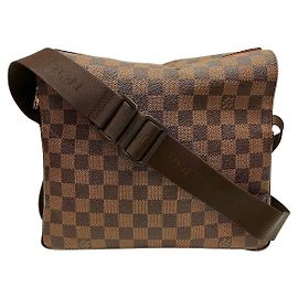 Borsa a tracolla Louis Vuitton Damier Naviglio Marrone
