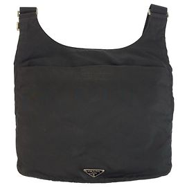 Bolso de hombro Prada Tessuto Negro