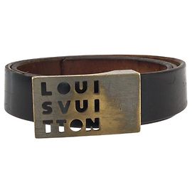 Louis Vuitton LST Leather Belt Brown