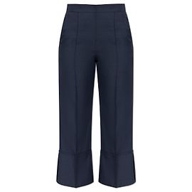 Theory Culotte-Hose in Navy mit Bügelfalte Blau Marineblau