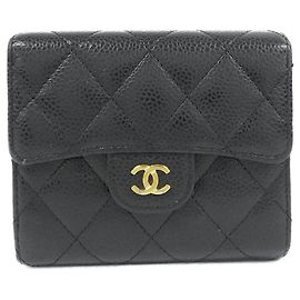 Chanel Timeless Classic Line Geldbörse Schwarz
